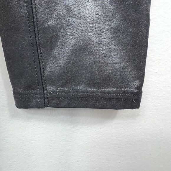 Spanx Black Shimmer Metallic Sheen Leggings Size M Medium Stretch - Picture 5 of 11